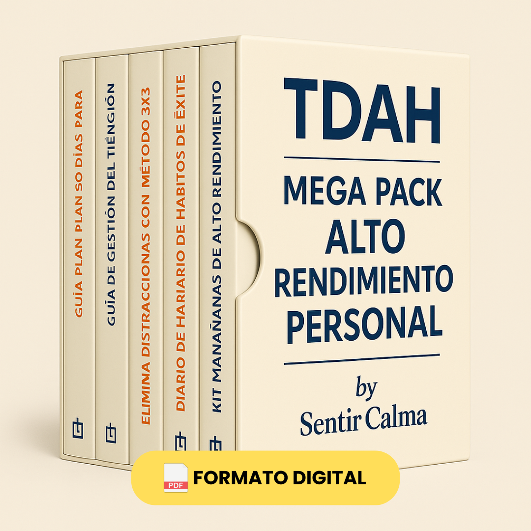TDAH: MEGA PACK ALTO RENDIMIENTO PERSONAL